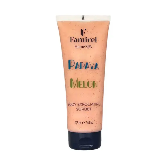 Відлущувальний сорбет для тіла "Melon & Papaya" Famirel Home Spa Body Sorbet, 225 мл, изображение 2