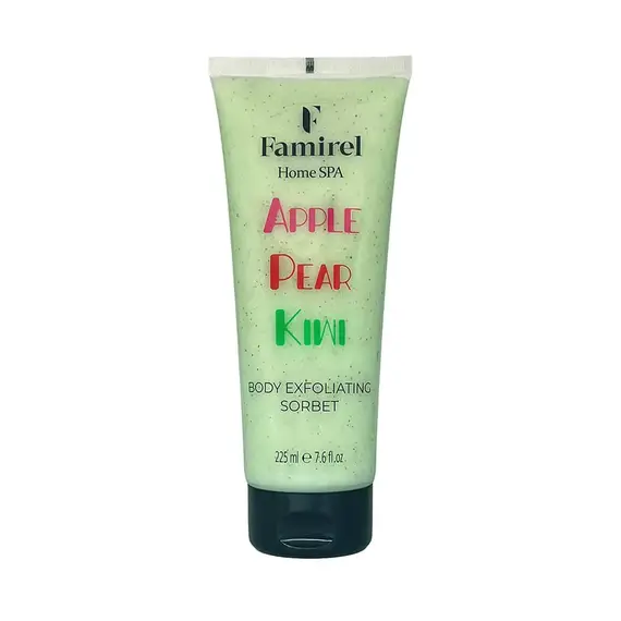 Відлущувальний сорбет для тіла "Kiwi & Pear & Apple" Famirel Home Spa Body Sorbet, 225 мл, изображение 2