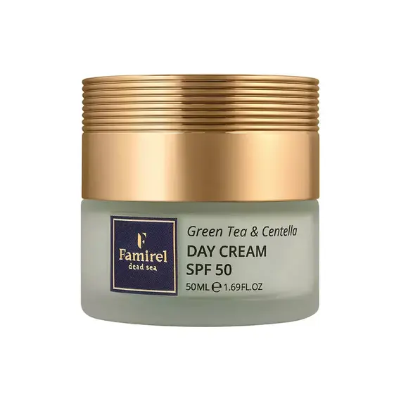 Денний крем Famirel Chinese Wonder Green Tea & Centella Зелений чай і Центелла SPF 50, 50 мл (7290114087049)