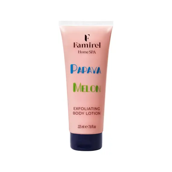 Відлущувальний пілінг-лосьйон для тіла "Melon & Papaya" Famirel Home Spa Body Lotion, 225 мл