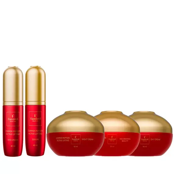 Повний антивіковий ритуал Copper Peptide Famirel Total Lift Ritual (085243, 085274, 086615, 085250, 085267)