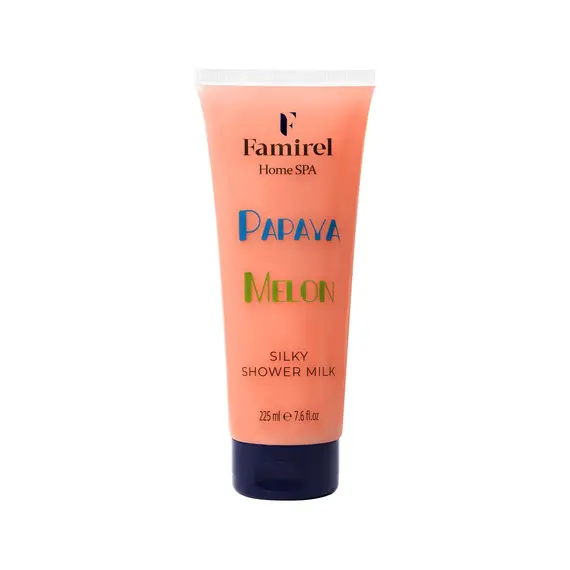 Молочко для душу "Melon & Papaya" Famirel Home Spa Shower Milk, 225 мл