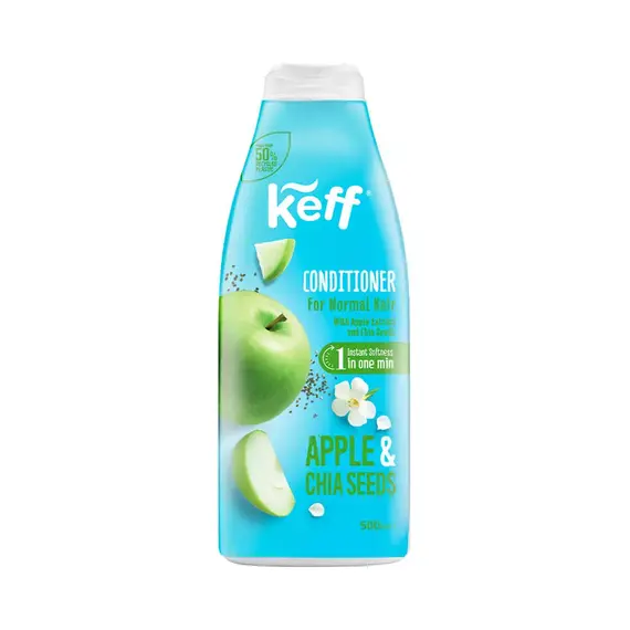 Кондиціонер для нормального волосся Keff Apple, Chia Seeds яблуко та насіння чіа, 500 мл (7290102995011)