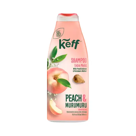 Зволожувальний шампунь для волосся Keff Moisture Peach, Murumuru Butter персик та олія мурумуру, 500 (7290102995097)