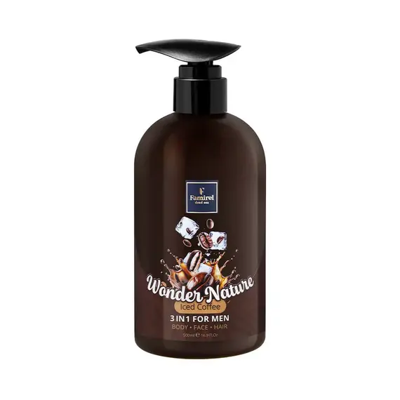 Гель для душу для чоловіків 3 в 1 Famirel Iced Coffee Wonder Nature, 500 мл