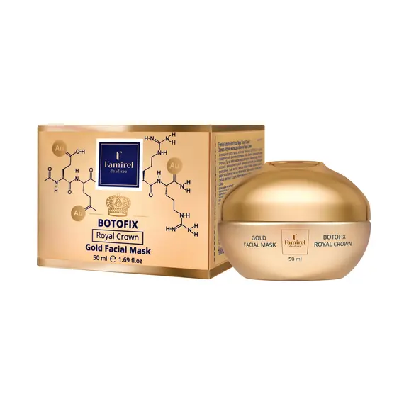 Золота ліфтинг-маска для обличчя Famirel Botoderm Botofix Royal Crown, 50 мл (7290114086103), изображение 2