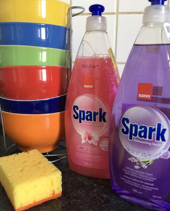 Средство для мытья посуды Sano Spark
